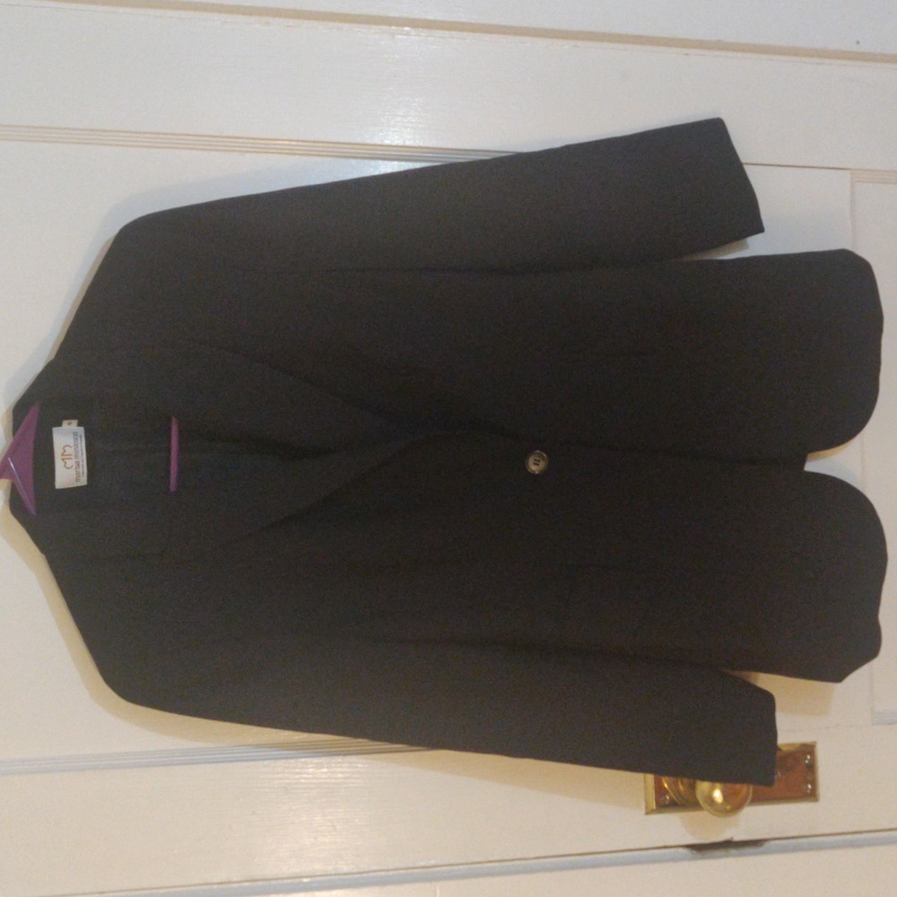 Marisa Minicucci Black Wool Blazer Jacket, 6